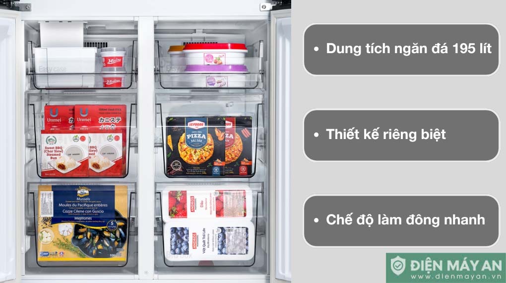 Tủ lạnh Panasonic Inverter 510 lít Multi Door NR-X561GB-VN